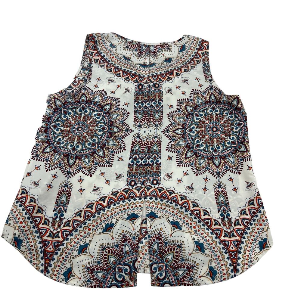 Renee C Womens Medium Tank Mondella Pattern Bohemian Western Sleeveless No Size